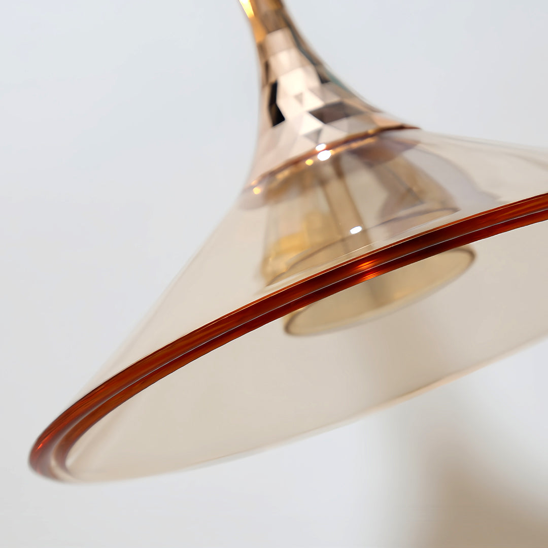 Rise and Fall Pendant Light – Italian Minimalist Aluminum & Acrylic Hanging Lamp