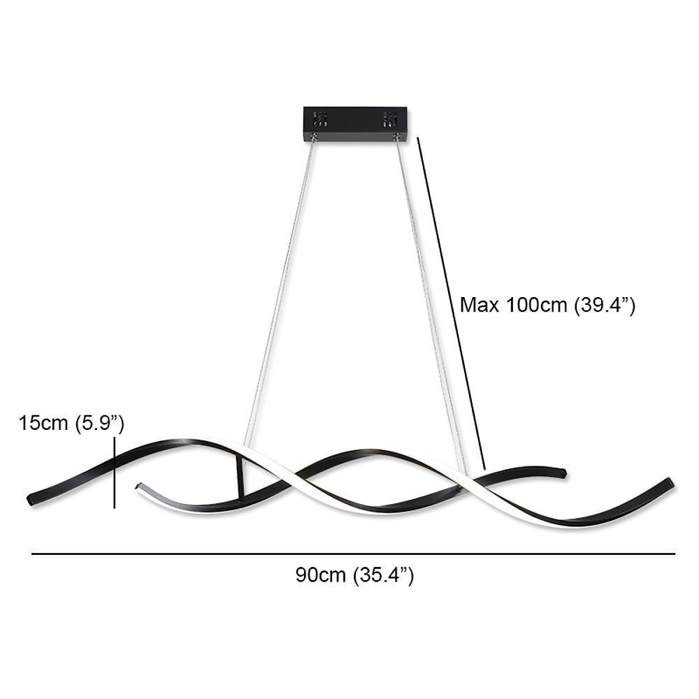 Wave Design Modern Pendant Lighting Minimalist Ceiling Light For Elegant Interiors