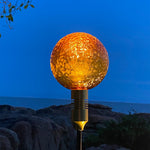 Reed Path Landscape Lighting with Glass Sphere Shade, Outdoor LED Garden Lamp