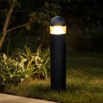 Nordic Minimalist Outdoor Bollard Light 31in Sand Gray Pathway Lamp