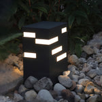 Black LED Bollard Lights Outdoor IP65 Stainless Steel Landscape Path Lighting