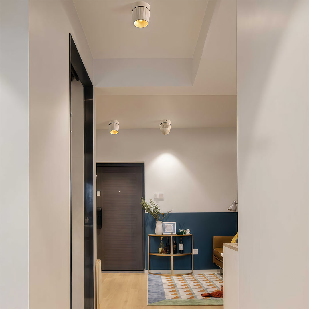 Rotating LED Spotlight with Anti-Glare COB, Surface Mount Aluminum