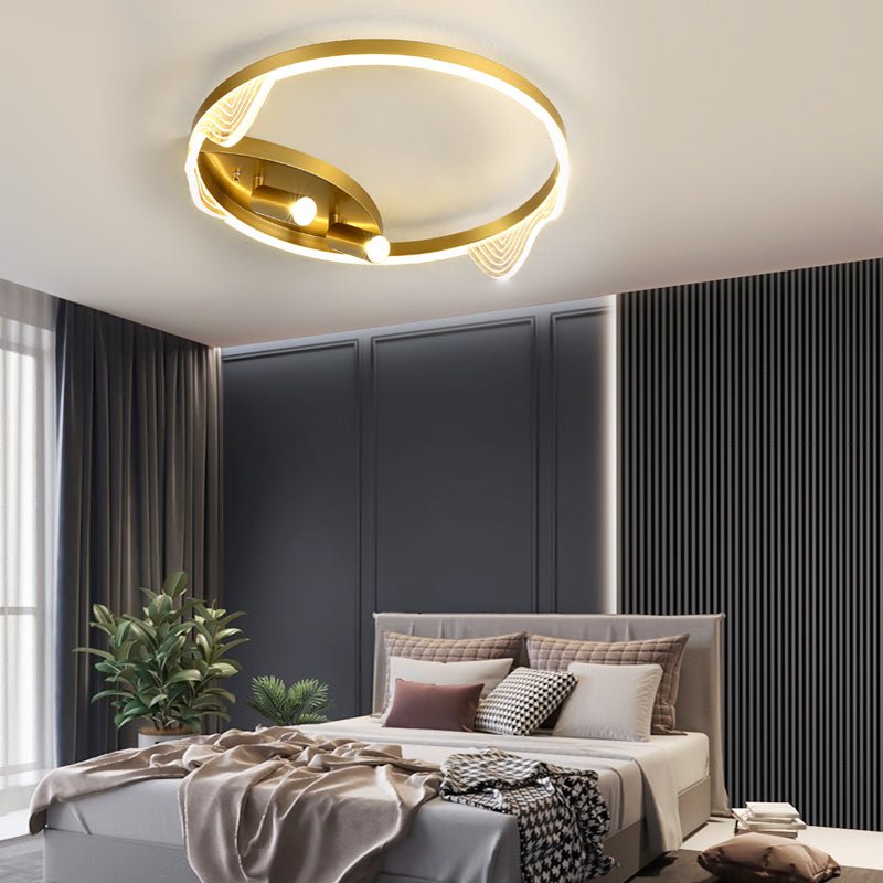 Modern LED Ceiling Light with Adjustable Spotlights for Contemporary Interiors