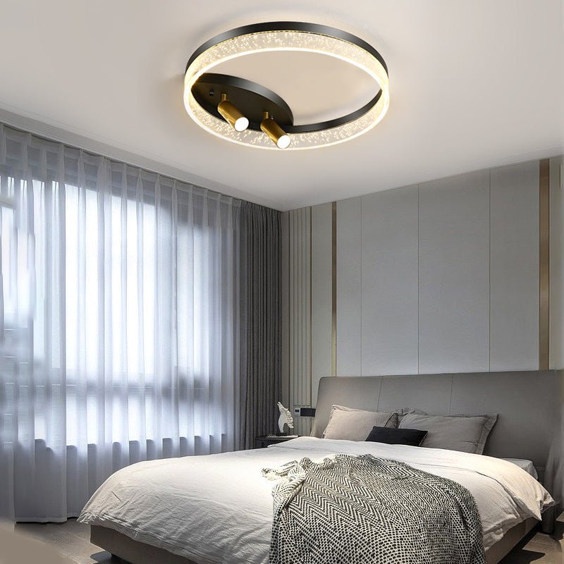 Modern LED Ceiling Light with Adjustable Spotlights for Contemporary Interiors