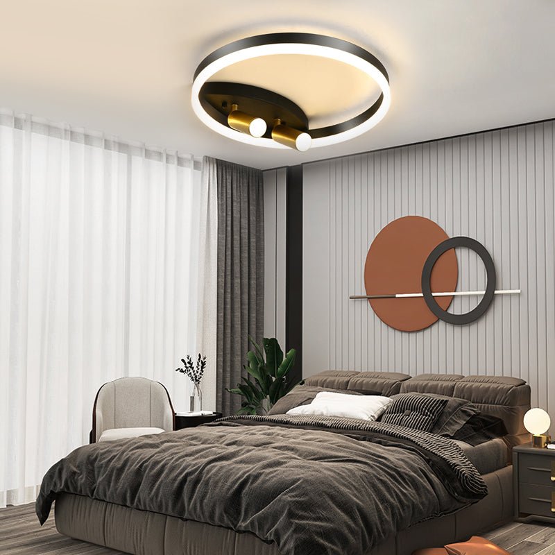 Modern LED Ceiling Light with Adjustable Spotlights for Contemporary Interiors