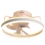 Round Dimmable Led Silent Ceiling Fan Light With Remote Control