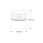 Nordic Minimalist LED Bollard Path Light in Sand Gray