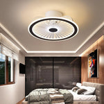 Modern Bladeless Ceiling Fan with Dimmable LED Light for Contemporary Interiors