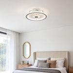 Modern Bladeless Ceiling Fan with Dimmable LED Light for Contemporary Interiors