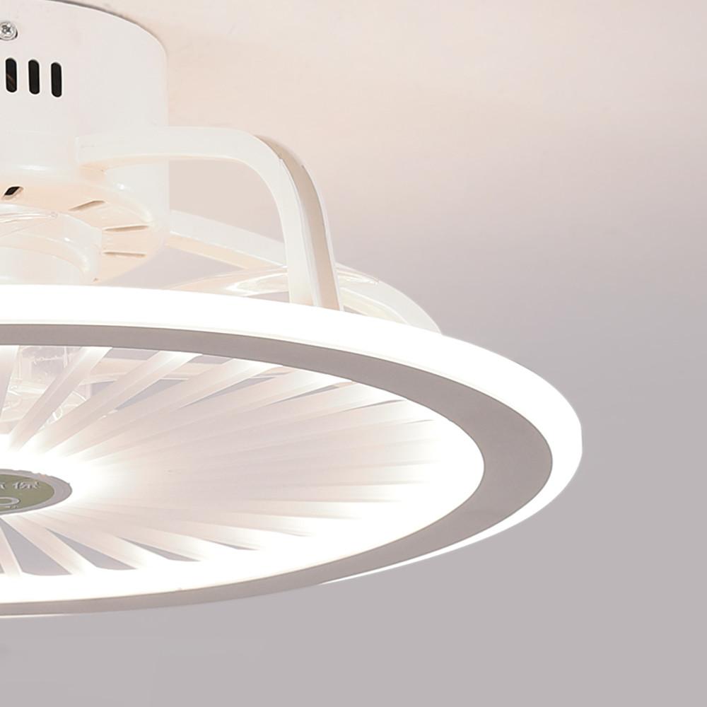 Modern Bladeless Ceiling Fan with Dimmable LED Light for Contemporary Interiors