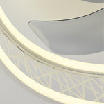 Aurelia Round LED Ceiling Fan with Light – Modern Nordic Flush Mount