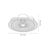 Modern Bladeless Ceiling Fan with Dimmable LED Light for Contemporary Interiors
