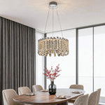 Lumina Crystal Chandelier – Modern Minimalist Pendant for Elegant Interiors