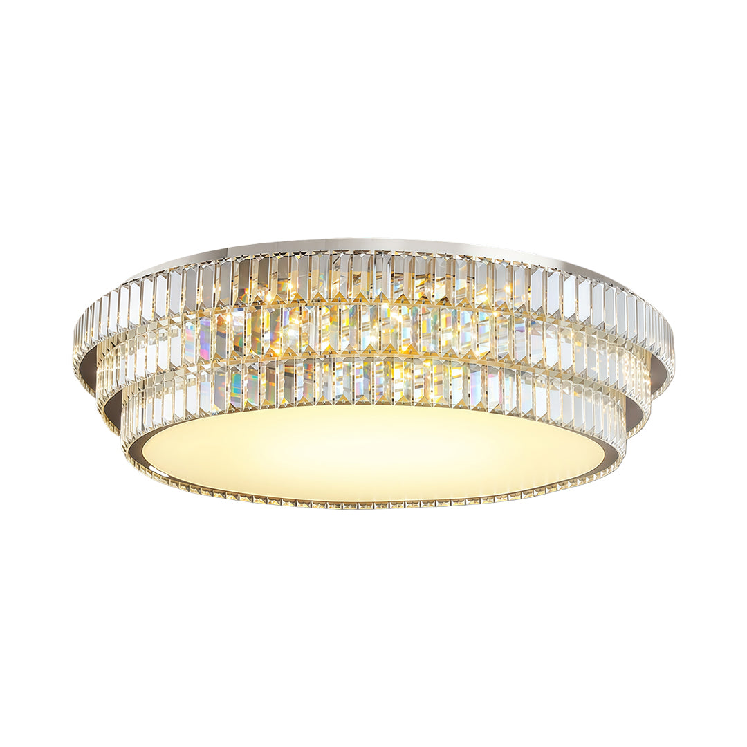 Aurelia Crystal Flush Mount Ceiling Light with Full Spectrum LED