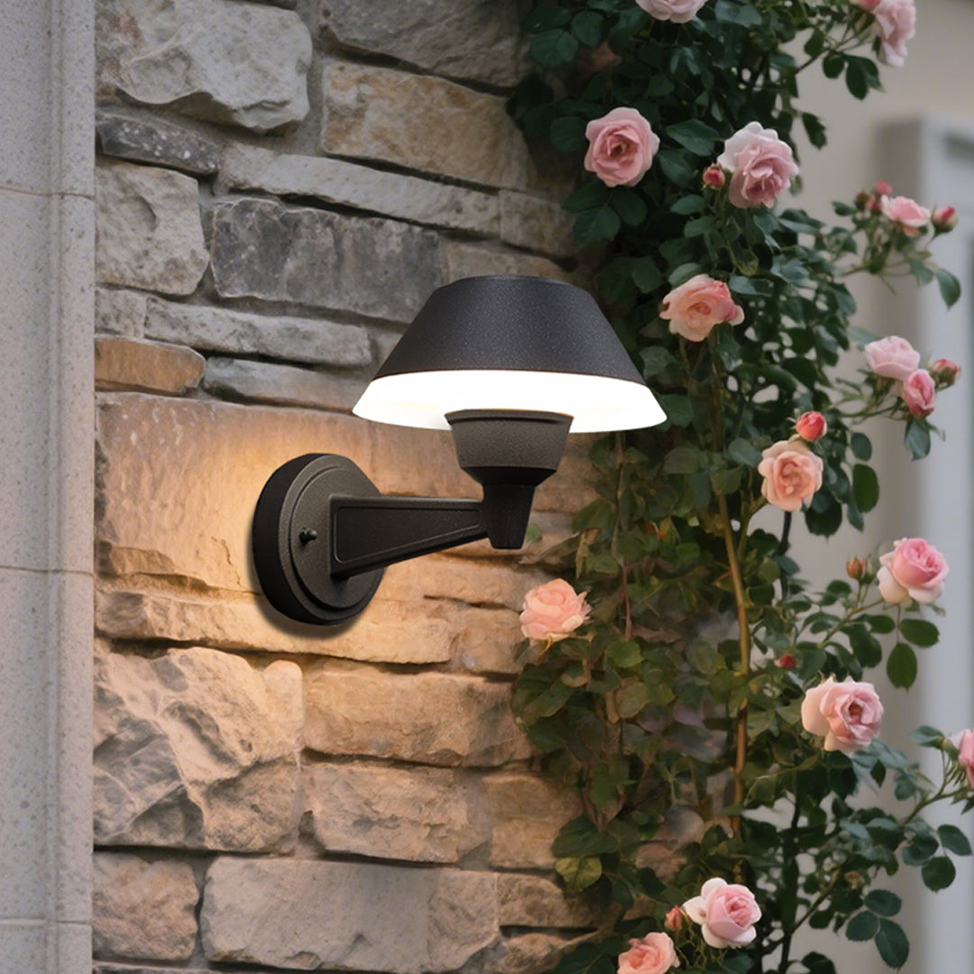 Minimalist Nordic Outdoor Wall Sconce with Warm LED Glow