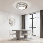 Luxury Crystal Flush Mount Ceiling Light in Polished Chrome