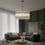 Artisan Iron and Glass Chandelier with Adjustable Chain, 8 or 10 Lights