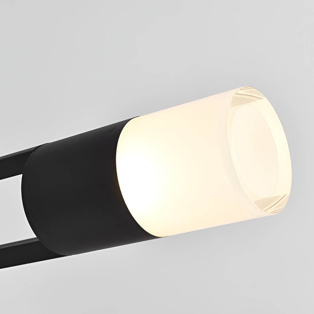 Round Minimalist LED Outdoor Post Light – Waterproof Aluminum Pole Lamp