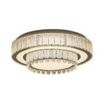 Luxury Crystal Flush Mount Ceiling Light Modern LED Chrome