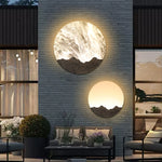 Aurelia Round LED Outdoor Wall Sconce in Matte Black