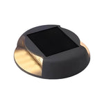 Modern Round Solar LED Step Light for Outdoor Deck and Stair Illumination
