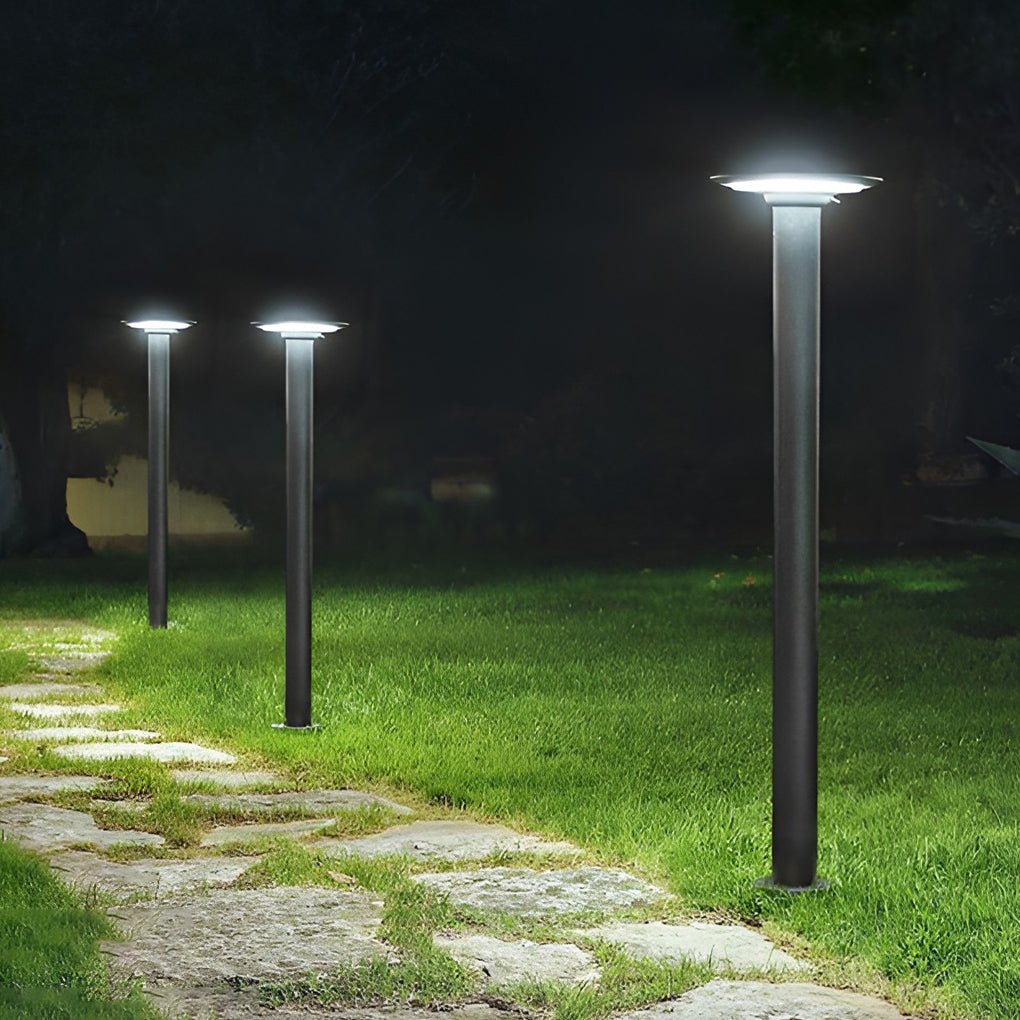 Round Ufo Shaped Led Waterproof Solar Path Lights