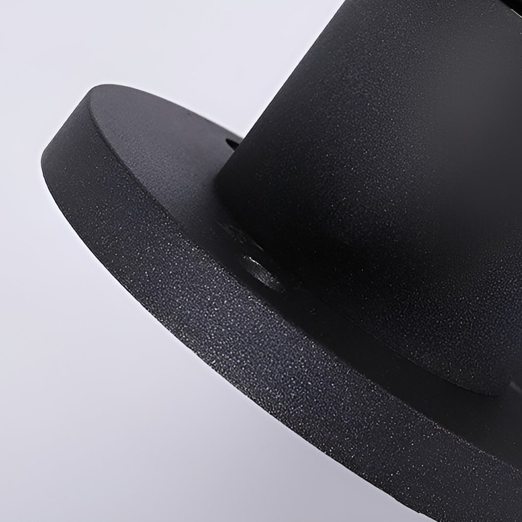 Round Ufo Shaped Solar Waterproof Outdoor Fence Post Lights