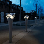 Wave Path Light – Modern Aluminum Bollard for Garden & Landscape