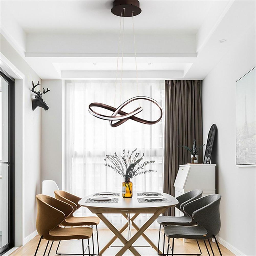 Mobius Ring Pendant 1 Light Cluster Led Ceiling Light