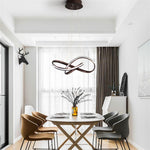 Mobius Ring Pendant 1 Light Cluster Led Ceiling Light