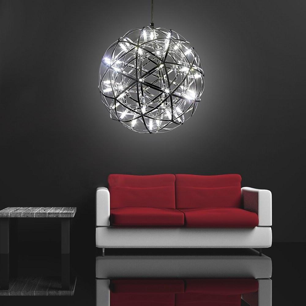 12 Inch Stanless Steel Led Endless Woven Sphere Pendant Modern Lights