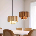 Handwoven Rattan Pendant Light with Wabi-Sabi Aesthetic