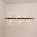 Luxury Modern Led Pendant Light With Electroplated Metal Crystal Design E26 E27 Compatible