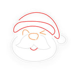 Santa Claus LED Neon Sign with Dimmer for Festive Interiors