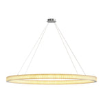 Aurelia Circular LED Chandelier in Copper, Chrome, or Black