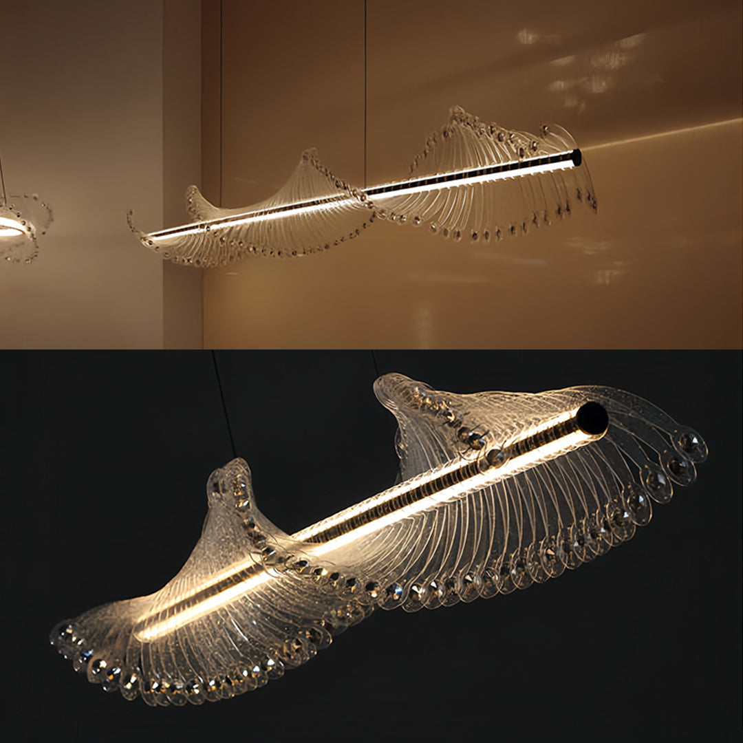 Spiral LED Pendant Light – Modern Linear Suspension for Dining & Living Spaces