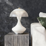 Minimalist Touch Rechargeable Table Lamp with Acrylic Shade