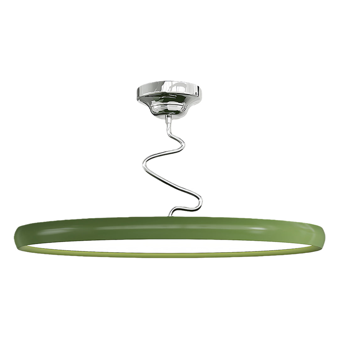 Twisted Full-Spectrum LED Semi Flush Mount Ceiling Light in Modern Finishes