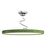 Twisted Full-Spectrum LED Semi Flush Mount Ceiling Light in Modern Finishes