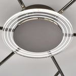 Lumina Branching Semi-Flush Ceiling Light in Black or Copper