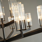 American Luxury Candle Chandelier in Brass, Chrome, or Black