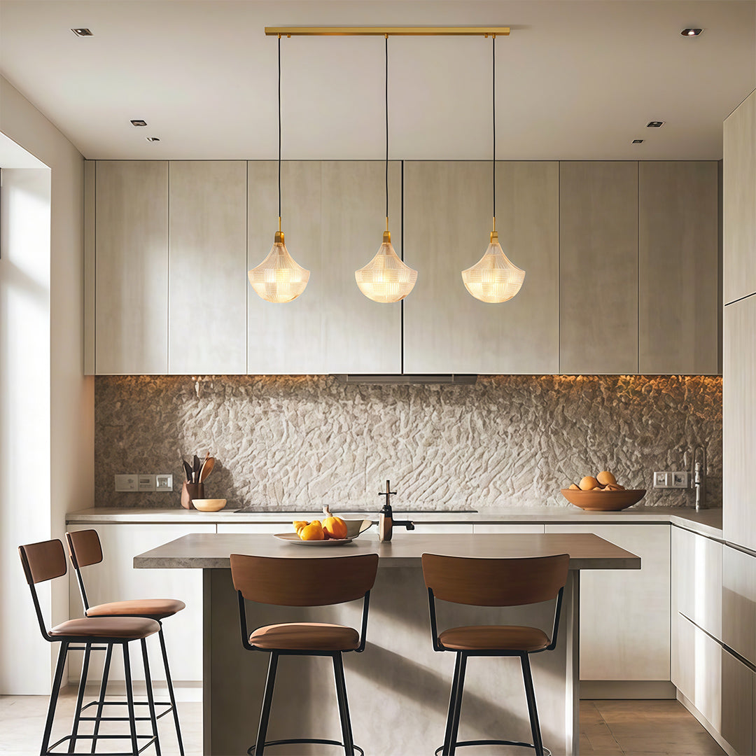 Shell Chandelier Modern Luxury Ceiling Light in Copper, Nickel, or Black