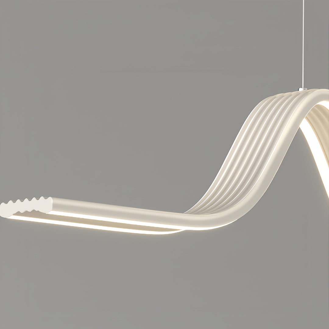 Wave Linear LED Pendant Light – Modern Aluminum Suspension Lamp