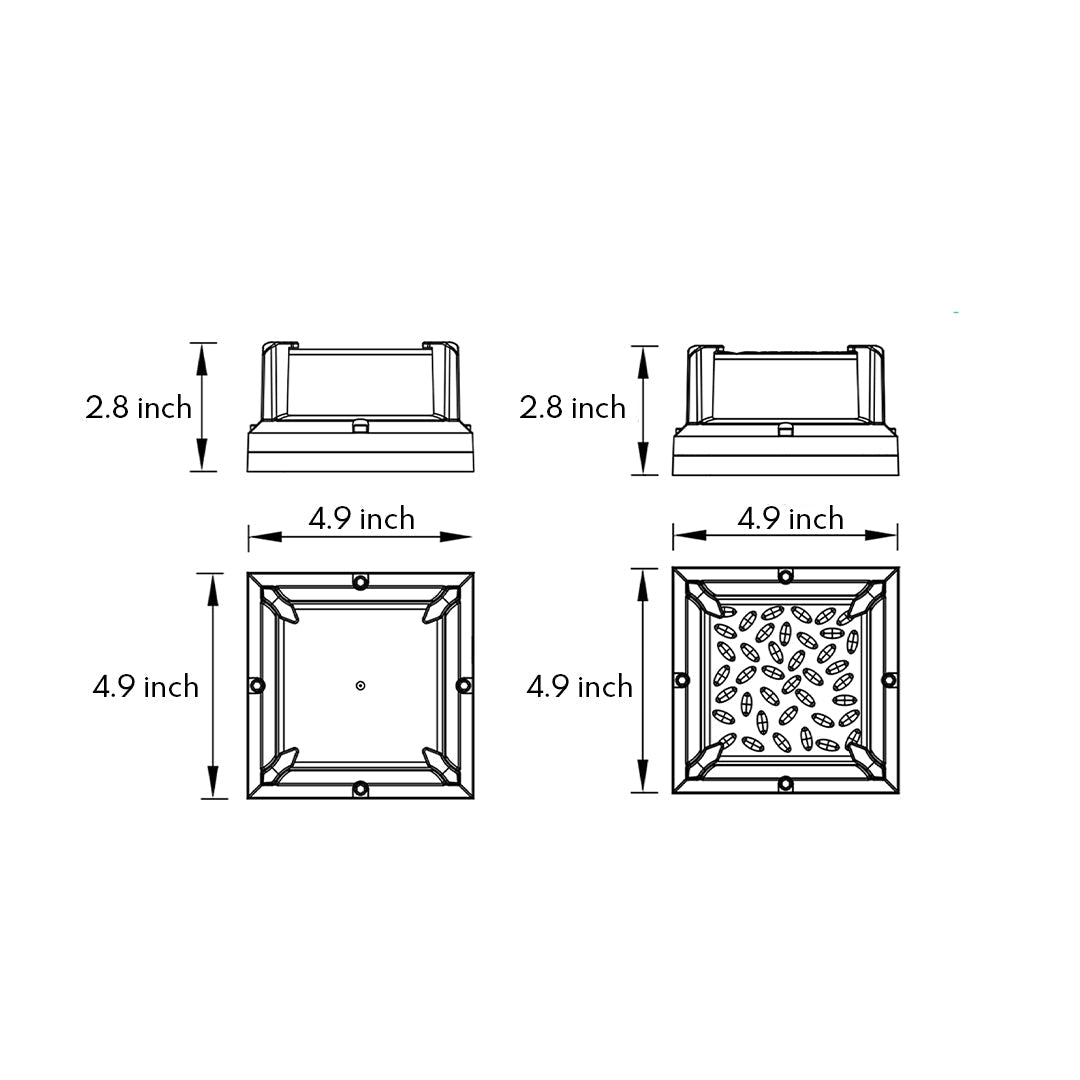 Modern Outdoor Wall Sconce in Black Die-Cast Aluminum
