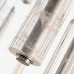 Linear Crystal Pendant Light | Modern Chrome LED Hanging Lamp for Dining Room & Kitchen Island