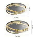 Lumière Cristal LED Flush Mount Ceiling Light in Silver