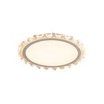 Lumière Rond LED Flush Mount Ceiling Light in White