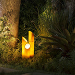 Artisan Resin Bamboo LED Landscape Lights for Garden Paths and Courtyards