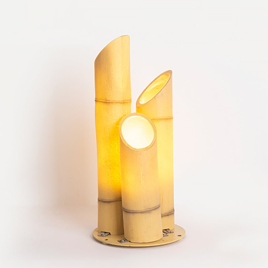Artisan Resin Bamboo LED Landscape Lights for Garden Paths and Courtyards