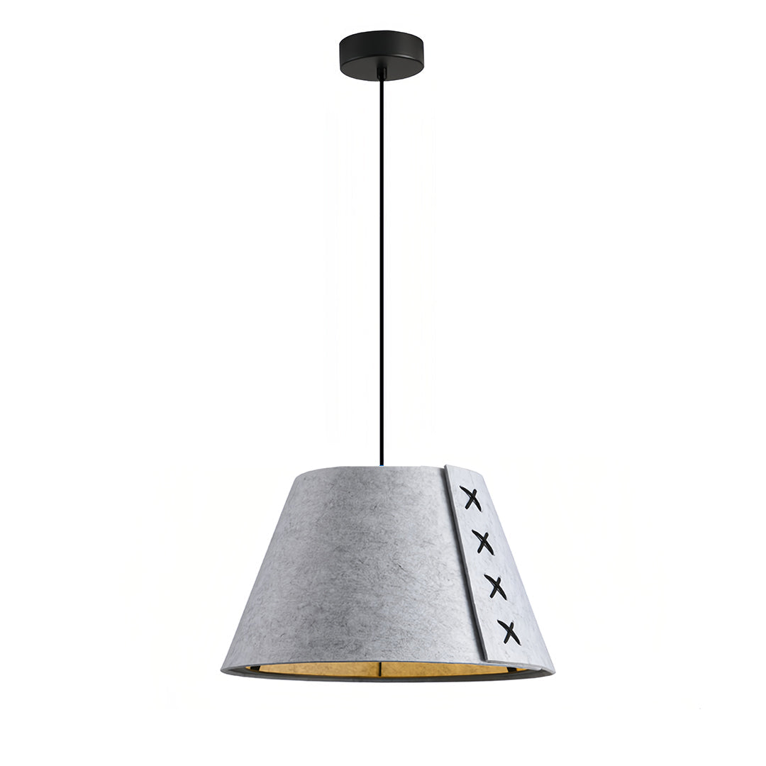 Blue Felt Pendant Light with Acoustic Design for Modern Interiors